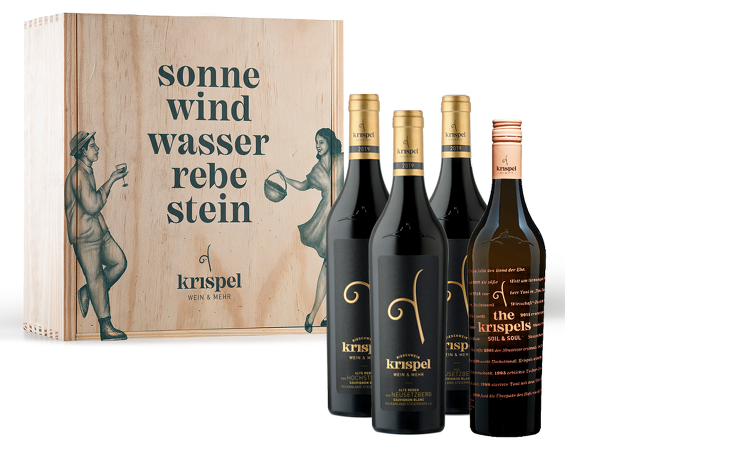 Sauvignon Blanc Paket in hochwertiger Holzbox vom Weingut Krispel